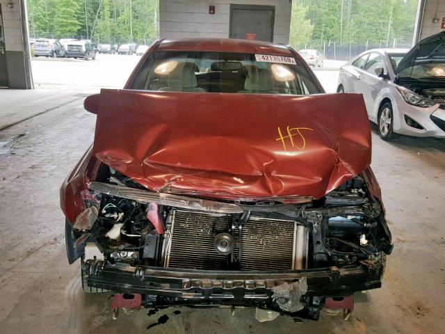 KNAFE121585577335 - 2008 KIA SPECTRA EX BURGUNDY photo 9