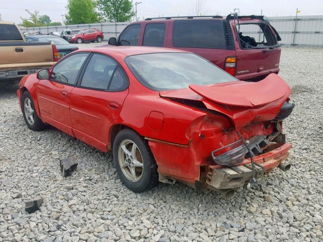 1G2WP52K7XF339691 - 1999 PONTIAC GRAND PRIX RED photo 3