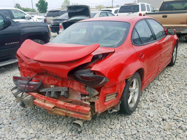 1G2WP52K7XF339691 - 1999 PONTIAC GRAND PRIX RED photo 4