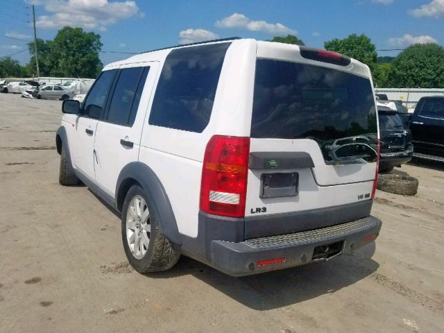 SALAD254X6A370786 - 2006 LAND ROVER LR3 SE WHITE photo 3