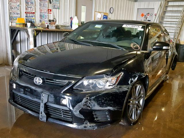 JTKJF5C76D3057390 - 2013 SCION TC BLACK photo 2