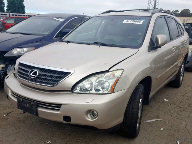 JTJHW31U572039456 - 2007 LEXUS RX 400H GOLD photo 2