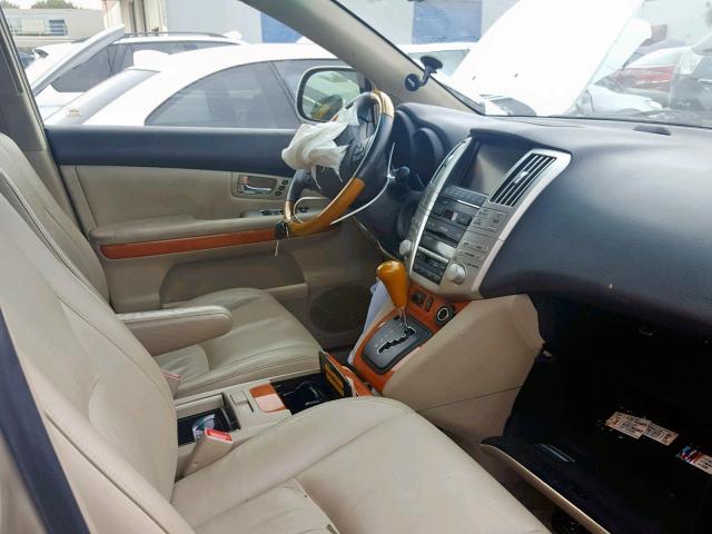 JTJHW31U572039456 - 2007 LEXUS RX 400H GOLD photo 5