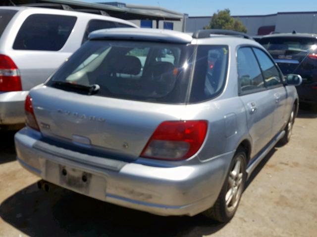 JF1GG29662H817657 - 2002 SUBARU IMPREZA WR SILVER photo 4