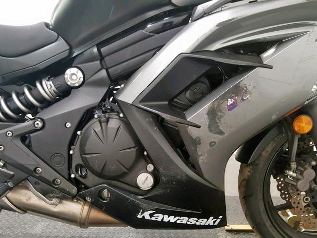 JKAEXEE17EDA16547 - 2014 KAWASAKI EX650 E GRAY photo 5