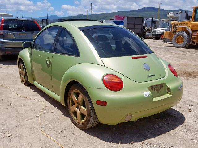 3VWCD21C13M404560 - 2003 VOLKSWAGEN NEW BEETLE მწვანე ფოტო 3
