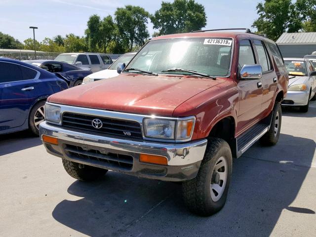 JT3VN29V6S0058509 - 1995 TOYOTA 4RUNNER VN RED photo 2