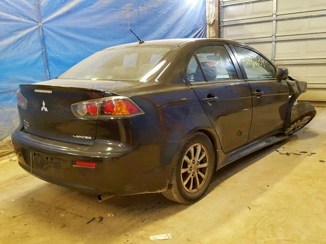 JA32V2FW0CU026840 - 2012 MITSUBISHI LANCER SE BLACK photo 4