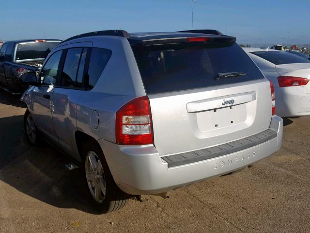 1J8FT47W47D200409 - 2007 JEEP COMPASS SILVER photo 3