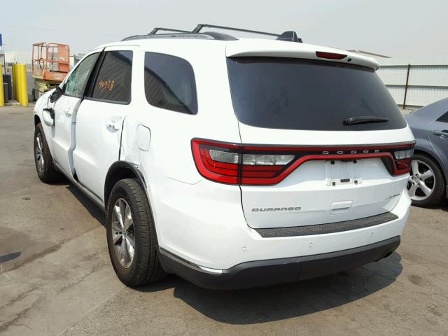 1C4RDHDG2GC402905 - 2016 DODGE DURANGO LI WHITE photo 3