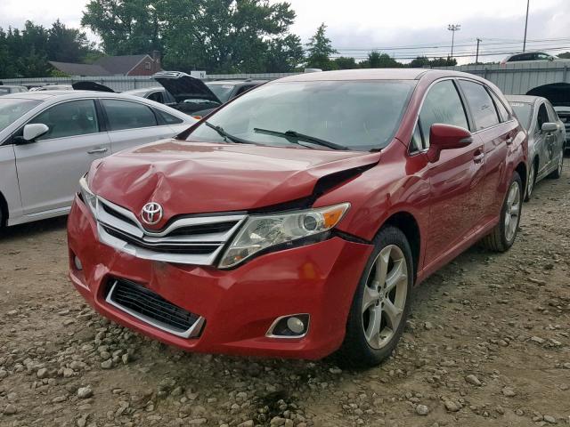 4T3BK3BB0EU108205 - 2014 TOYOTA VENZA LE RED photo 2