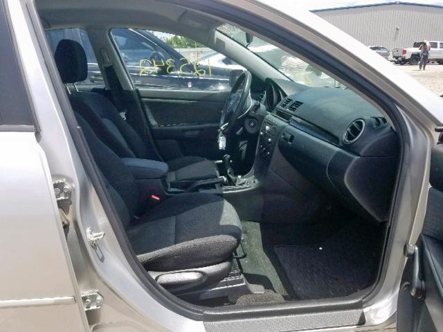 JM1BK12F181152739 - 2008 MAZDA 3 I SILVER photo 5