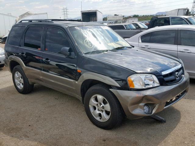 4F2CZ04154KM06940 - 2004 MAZDA TRIBUTE LX BLACK photo 1