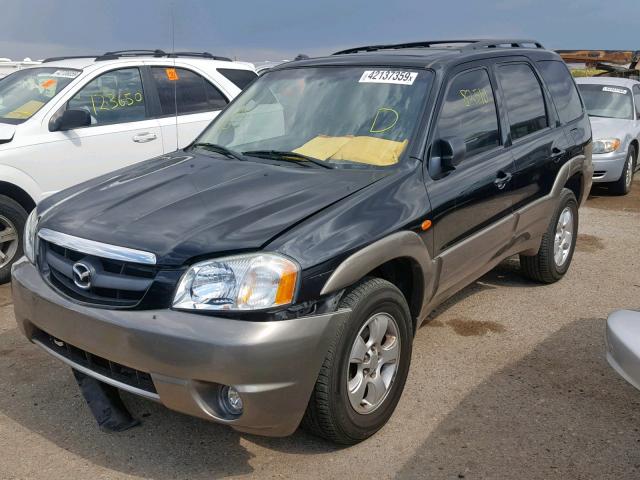 4F2CZ04154KM06940 - 2004 MAZDA TRIBUTE LX BLACK photo 2