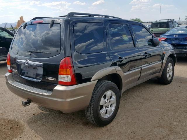 4F2CZ04154KM06940 - 2004 MAZDA TRIBUTE LX BLACK photo 4