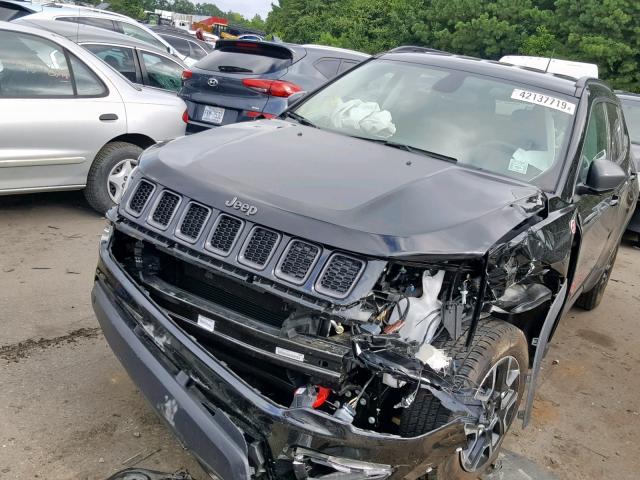 3C4NJDDB8KT683979 - 2019 JEEP COMPASS TR BLACK photo 2