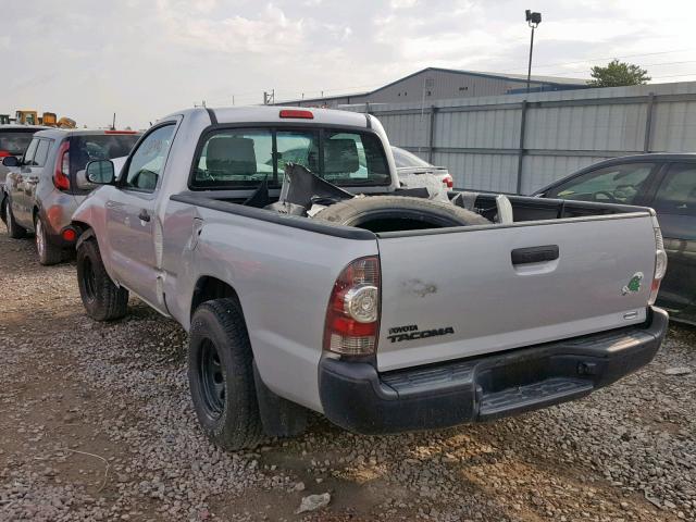 5TFNX4CN5BX002417 - 2011 TOYOTA TACOMA SILVER photo 3