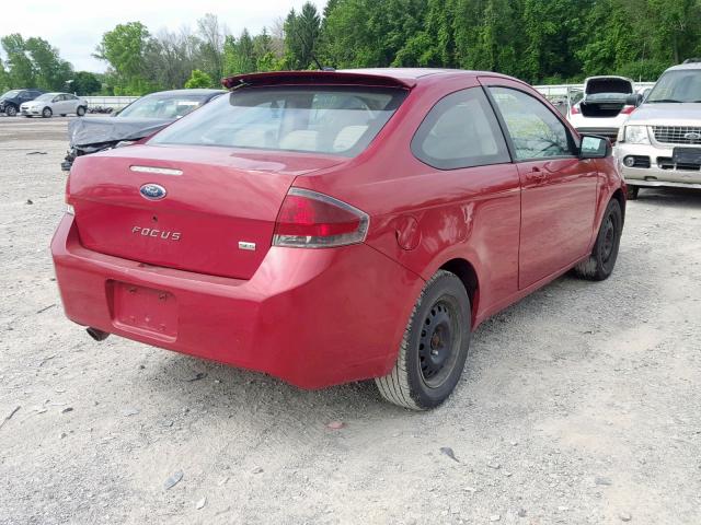 1FAHP33N19W187787 - 2009 FORD FOCUS SES RED photo 4