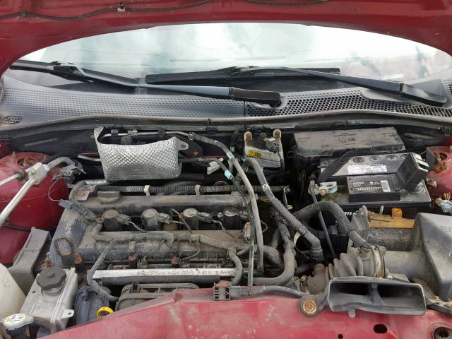 1FAHP33N19W187787 - 2009 FORD FOCUS SES RED photo 7