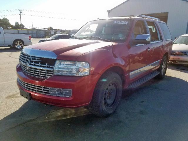 5LMFU28557LJ12255 - 2007 LINCOLN NAVIGATOR RED photo 2