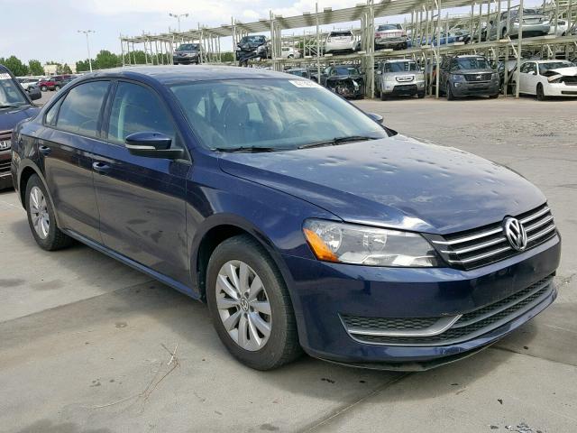 1VWAT7A33FC050327 - 2015 VOLKSWAGEN PASSAT S BLUE photo 1