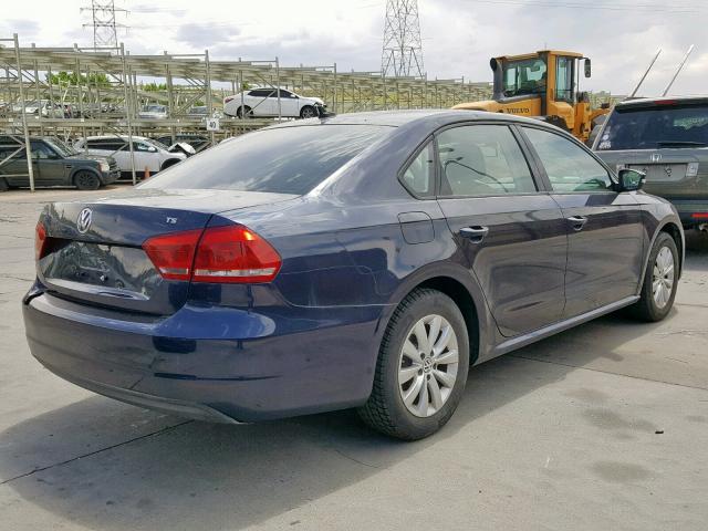 1VWAT7A33FC050327 - 2015 VOLKSWAGEN PASSAT S BLUE photo 4