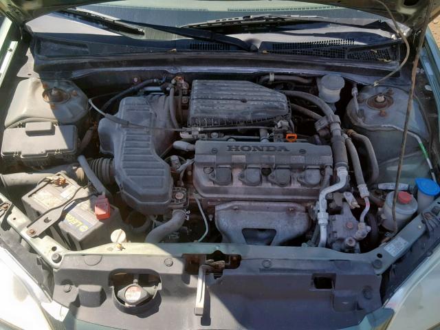 1HGES16304L023033 - 2004 HONDA CIVIC DX GREEN photo 7