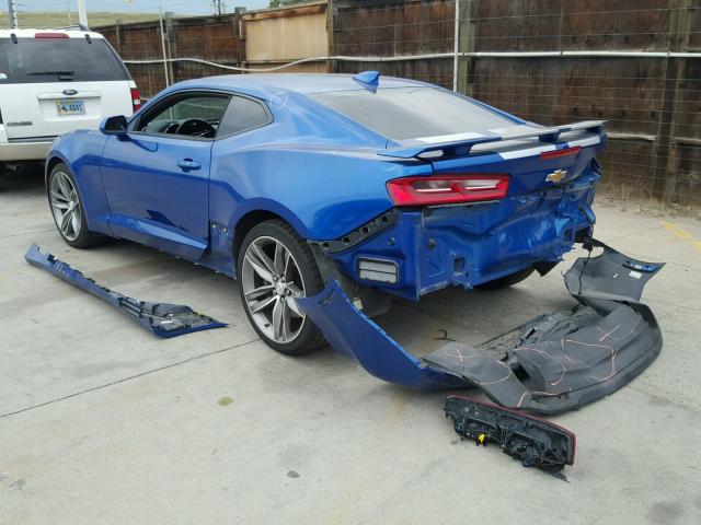 1G1FF1R7XG0148769 - 2016 CHEVROLET CAMARO SS BLUE photo 3