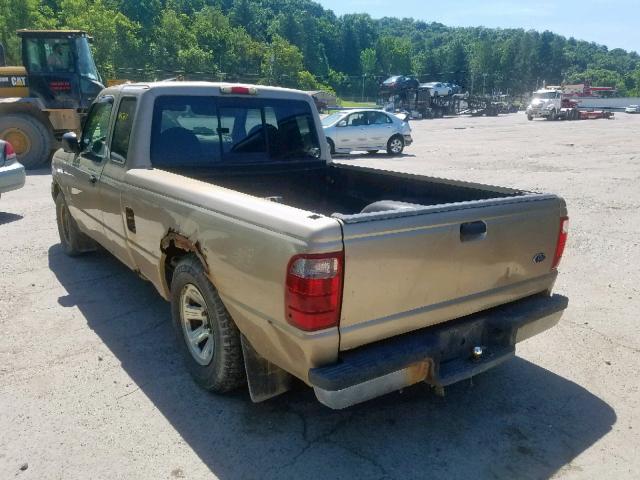 1FTYR14U62TA60572 - 2002 FORD RANGER SUP BEIGE photo 3