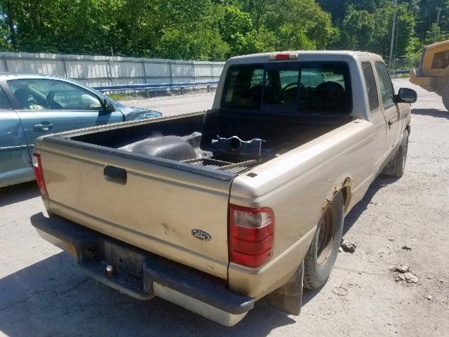 1FTYR14U62TA60572 - 2002 FORD RANGER SUP BEIGE photo 4