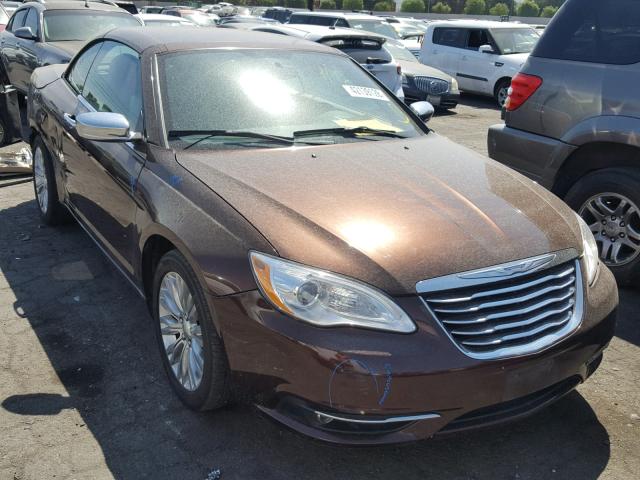 1C3BCBFG5CN279621 - 2012 CHRYSLER 200 LIMITE BROWN photo 1