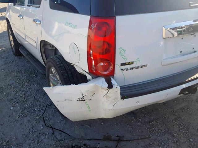 1GKFK13087J308208 - 2007 GMC YUKON WHITE photo 9