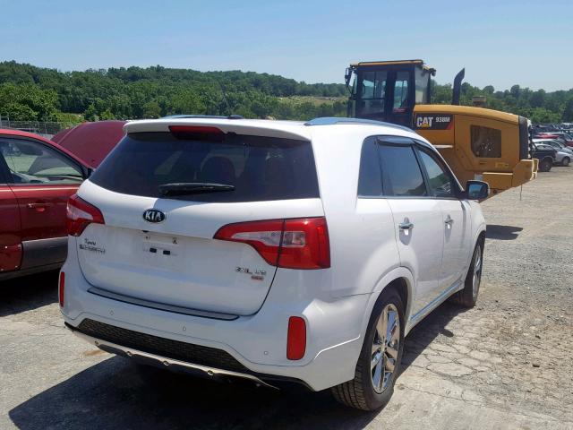 5XYKWDA73EG489117 - 2014 KIA SORENTO SX WHITE photo 4