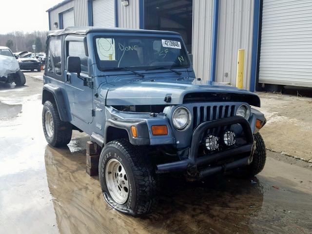 1J4FY19S9WP724051 - 1998 JEEP WRANGLER / BLUE photo 1