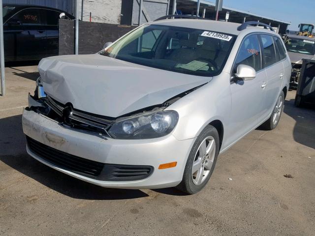 3VWPL7AJXBM702121 - 2011 VOLKSWAGEN JETTA TDI SILVER photo 2