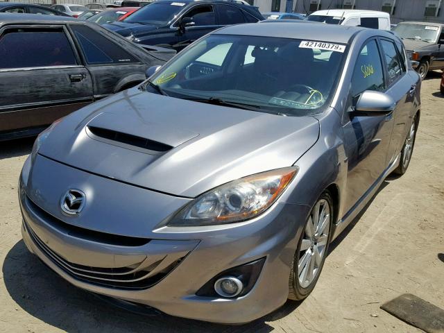 JM1BL1L35C1518258 - 2012 MAZDA SPEED 3 GRAY photo 2