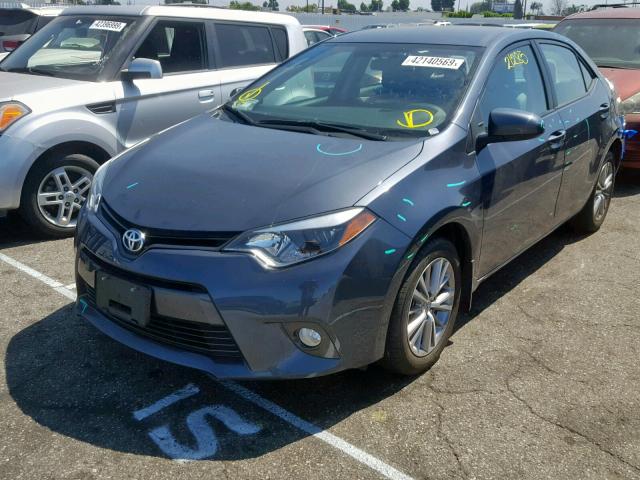 5YFBURHE2FP225844 - 2015 TOYOTA COROLLA L GRAY photo 2