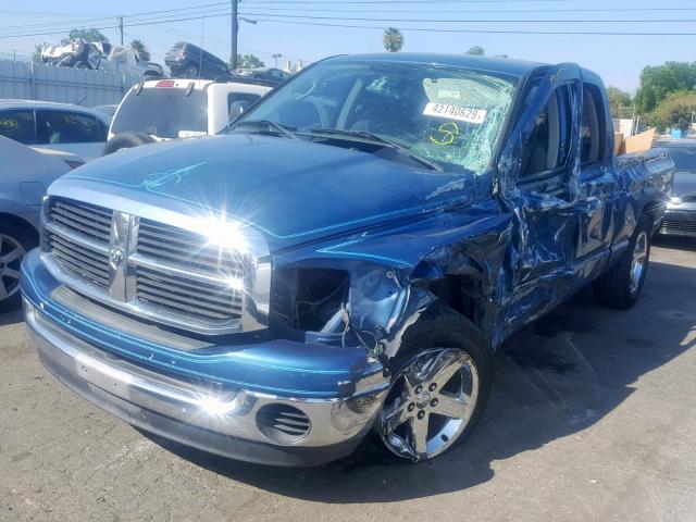 1D7HA18216S548278 - 2006 DODGE RAM 1500 S BLUE photo 2