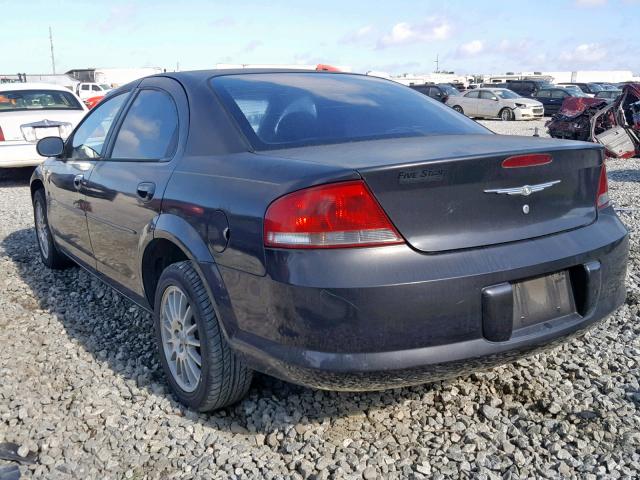 1C3EL46X74N317165 - 2004 CHRYSLER SEBRING LX BLACK photo 3