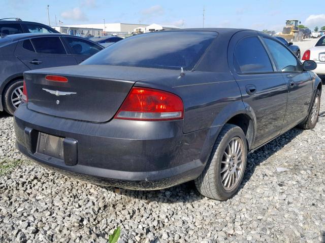 1C3EL46X74N317165 - 2004 CHRYSLER SEBRING LX BLACK photo 4