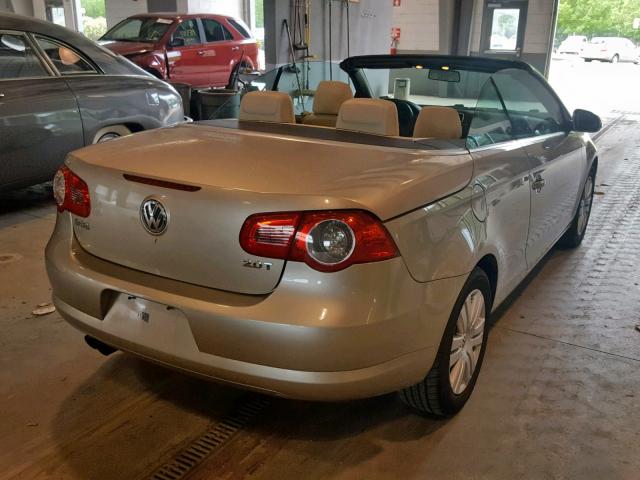 WVWBA71F17V008610 - 2007 VOLKSWAGEN EOS 2.0T TAN photo 4