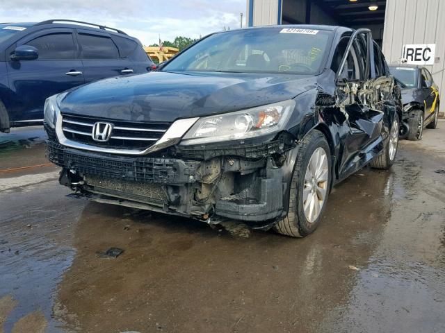 1HGCR3F82DA015733 - 2013 HONDA ACCORD EXL BLACK photo 2