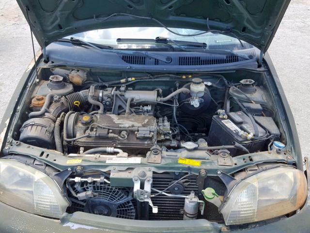 2C1MR5228X6703119 - 1999 CHEVROLET METRO LSI GREEN photo 7