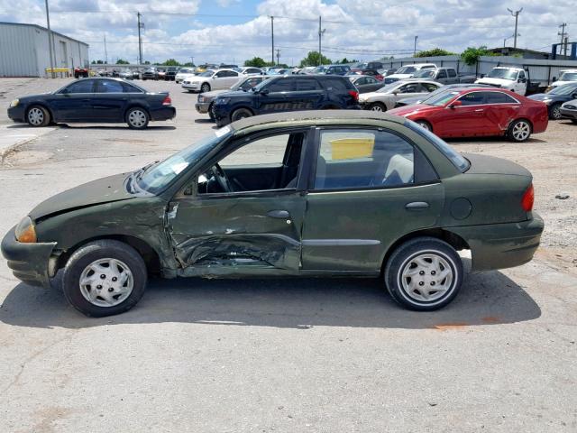 2C1MR5228X6703119 - 1999 CHEVROLET METRO LSI GREEN photo 9