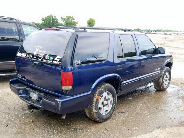 1GNDT13X94K133980 - 2004 CHEVROLET BLAZER BLUE photo 4