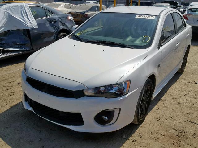 JA32U2FU7GU006253 - 2016 MITSUBISHI LANCER ES WHITE photo 2