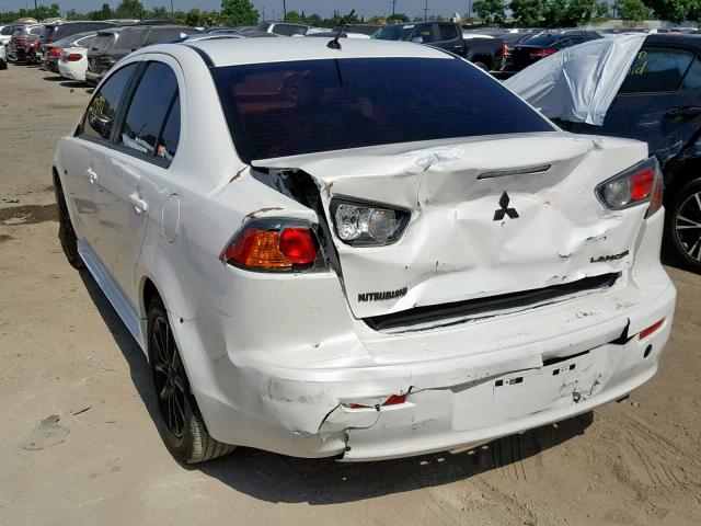 JA32U2FU7GU006253 - 2016 MITSUBISHI LANCER ES WHITE photo 3