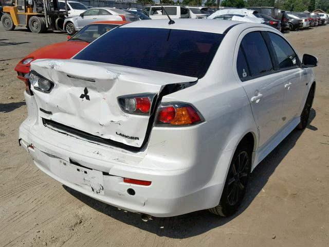 JA32U2FU7GU006253 - 2016 MITSUBISHI LANCER ES WHITE photo 4