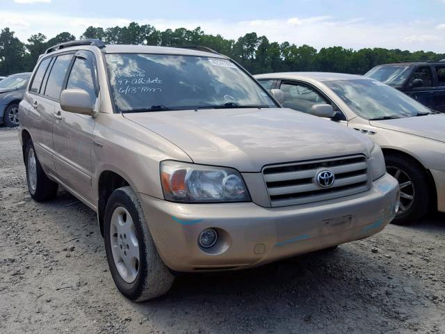 JTEDP21A040031721 - 2004 TOYOTA HIGHLANDER BEIGE photo 1