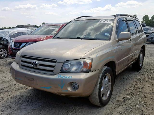 JTEDP21A040031721 - 2004 TOYOTA HIGHLANDER BEIGE photo 2